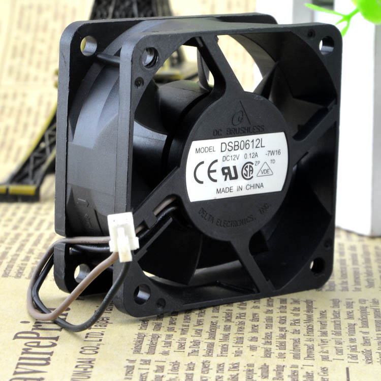 Delta DSB0612L 6W63 6025 6CM 12V 0.12A CPU fan